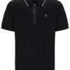 Black Casa Cable Zip Polo