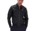 Black Malyk Archive Influence Faux Leather Jacket