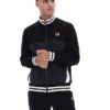 Black Tie Breaker Funnel Neck Jacket