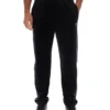 Black Wella Straight Leg Velour Pants