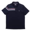 Contrast Colors StripesSport Casual Short Sleeve poloShirt Men s Blue