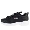 Disarray Leather Athletic Shoes "Black White"