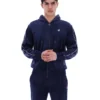Fila Navy Italo Velour Hoodie