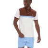 Gardenia Mattia Contrast Panel Polo Shirt