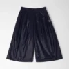 Midnight Blue Pleated Flared Pants