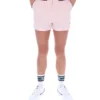 Pale Pink High Tide Terry Pocket Stripe Shorts