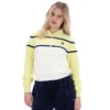 Wax Yellow Giovana Cropped Zip-Up Top
