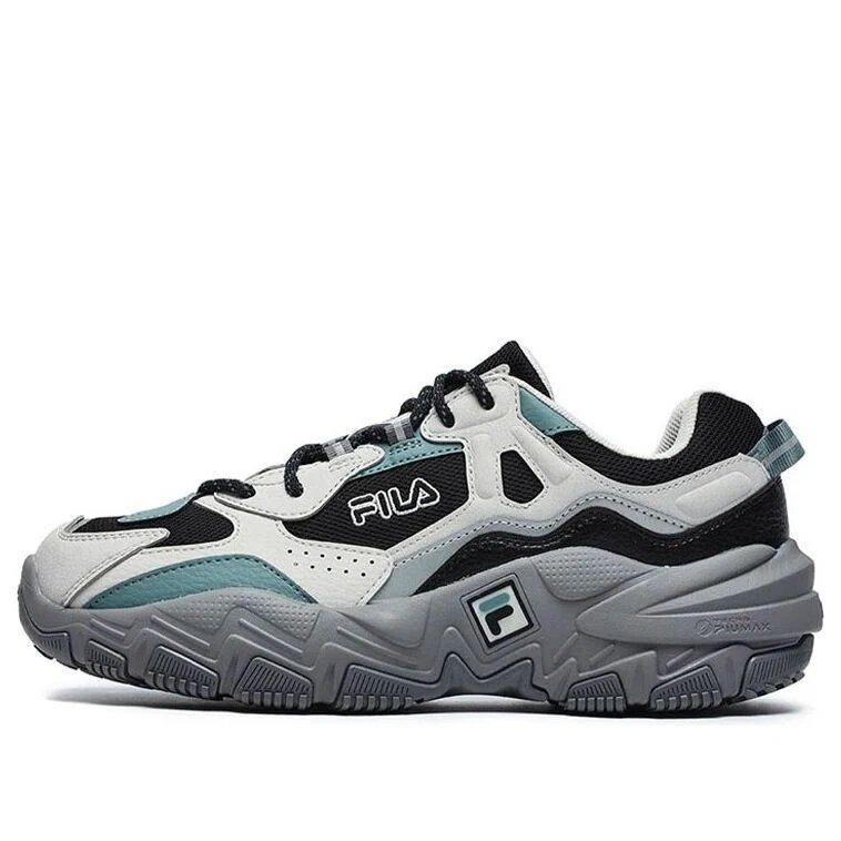2 Running Sneakers "White Grey Green"