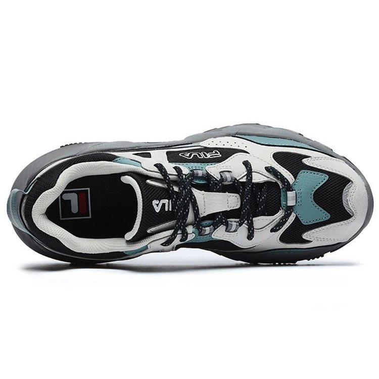 2 Running Sneakers "White Grey Green"