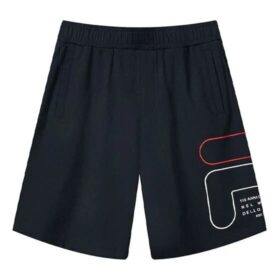 Alphabet Logo Knit Casual Sports Shorts Blue