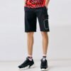 Alphabet Logo Knit Casual Sports Shorts Blue