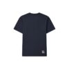 Alphabet Printing Knit Short Sleeve Blue