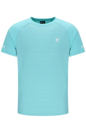 Aqua Unisex Round Neck Tennis T-Shirt