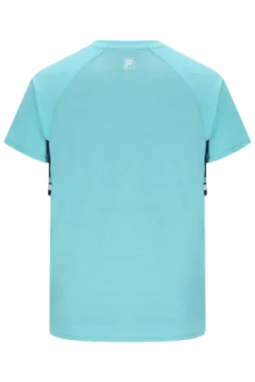 Aqua Unisex Round Neck Tennis T-Shirt
