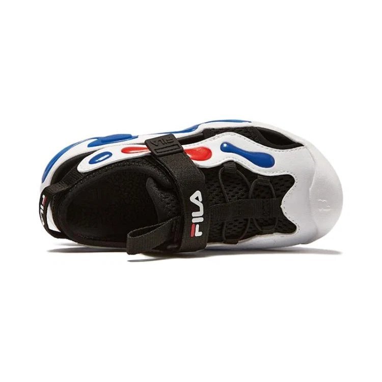 Artist Sandals "White Black Blue"
