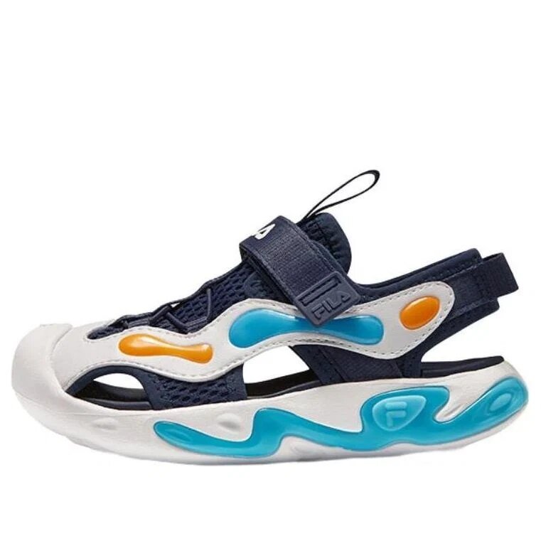 Artist Sandals "White Navy"
