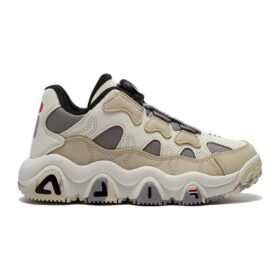 Athletic Basketball Shoes “White Tan Black”