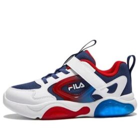 Athletic Training Sneakers "White Red Blue"