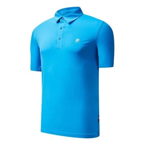 Athletics Casual Sports Short Sleeve Polo Shirt Blue l