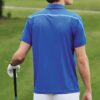 Athletics Casual Sports Short Sleeve Polo Shirt Blue l