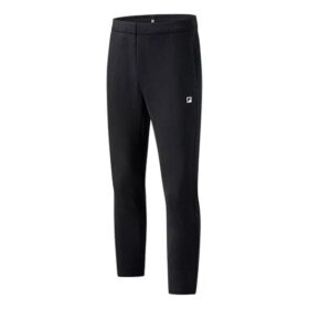 Athletics Knit Straight Solid Color Gym Sports Pants Black