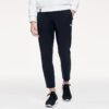 Athletics Knit Straight Solid Color Gym Sports Pants Black