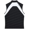 Athletics Printed Stand-Up Collar Down Vest "Black White"