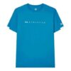 Athletics Round Neck Pullover Casual Sports Short Sleeve Blue