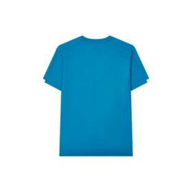 Athletics Round Neck Pullover Casual Sports Short Sleeve Blue