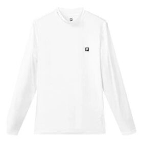 Athletics Series Slim Fit Round Neck Gym Long Sleeves White