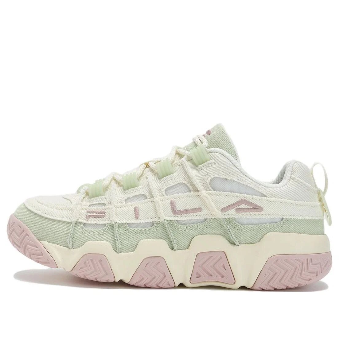 Barricade Basketball Shoes "White Green Pink"