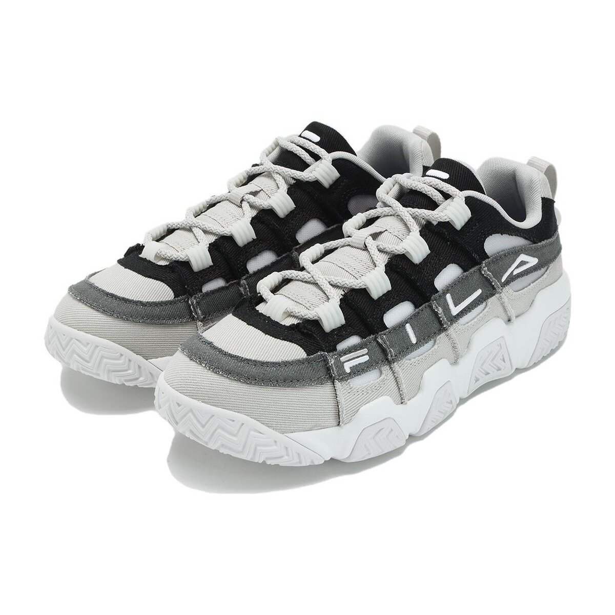 Barricade Basketball Shoes "White Grey Black"