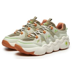 Barricade Low Sneakers “Green White Orange”