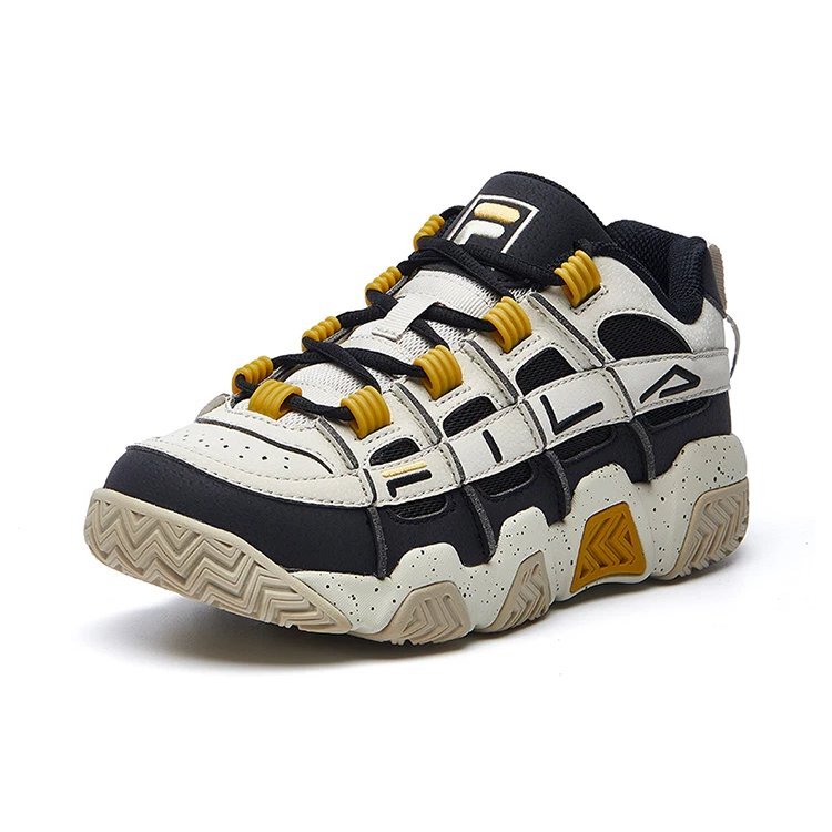 Barricade Low Sneakers "White Black Yellow"