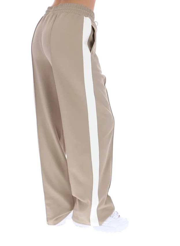 Beige Chiara Smart Straight Leg Trousers