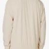 Beige Tennis Woven Court Track Top