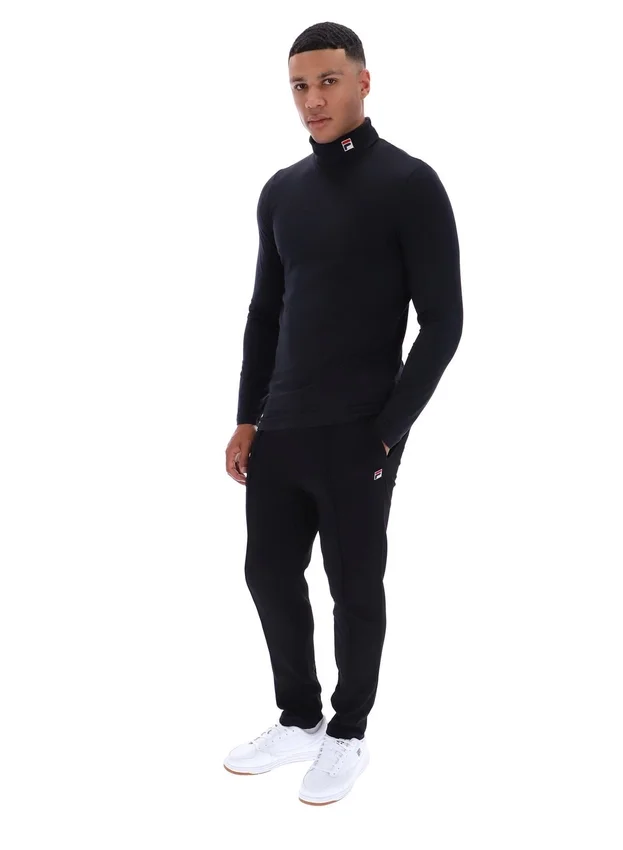 Black 19th Classic Roll Neck Sweater