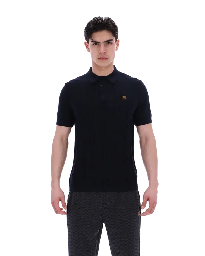 Black Barns Knitted Polo