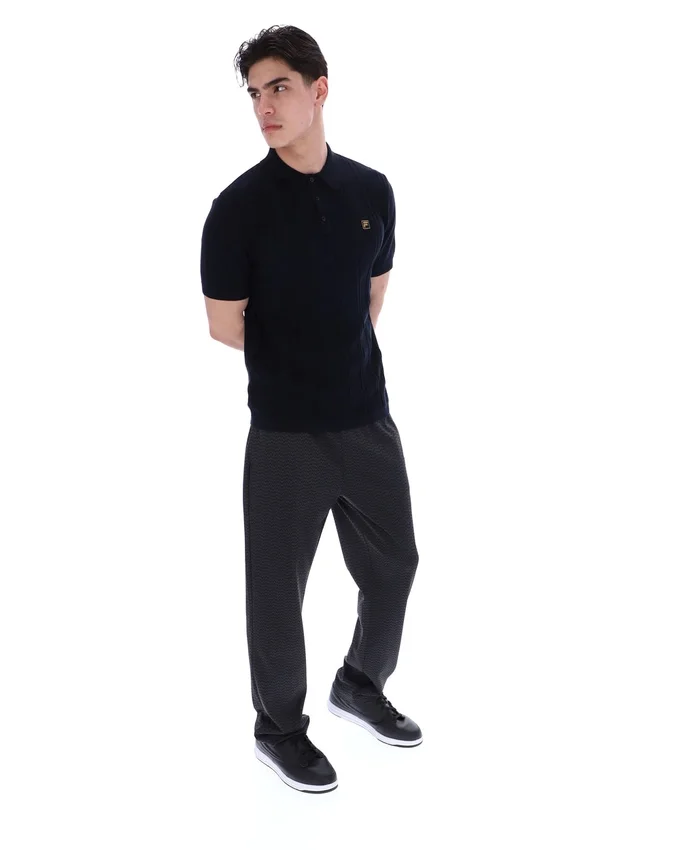 Black Barns Knitted Polo
