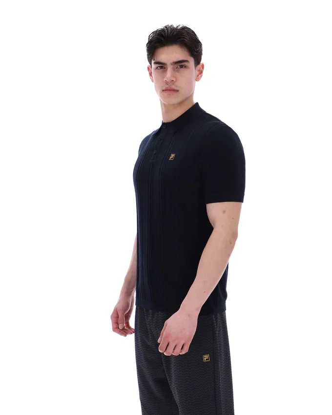 Black Barns Knitted Polo