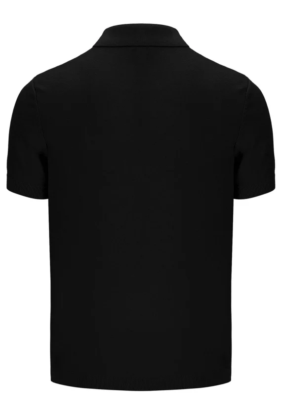 Black Barns Knitted Polo