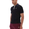 Black BB1 Classic Vintage Striped Polo
