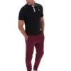 Black BB1 Classic Vintage Striped Polo