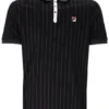 Black BB1 Classic Vintage Striped Polo