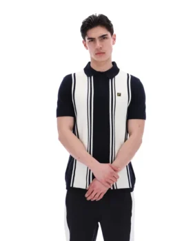 Black Buddy Bowling Style Knitted Polo
