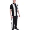 Black Buddy Bowling Style Knitted Polo