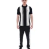 Black Buddy Bowling Style Knitted Polo