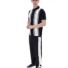 Black Buddy Bowling Style Knitted Polo