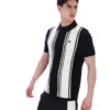 Black Buddy Bowling Style Knitted Polo