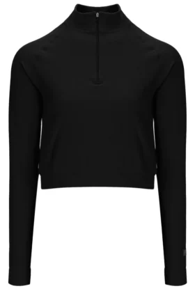 Black Casa Seamless Quarter Zip